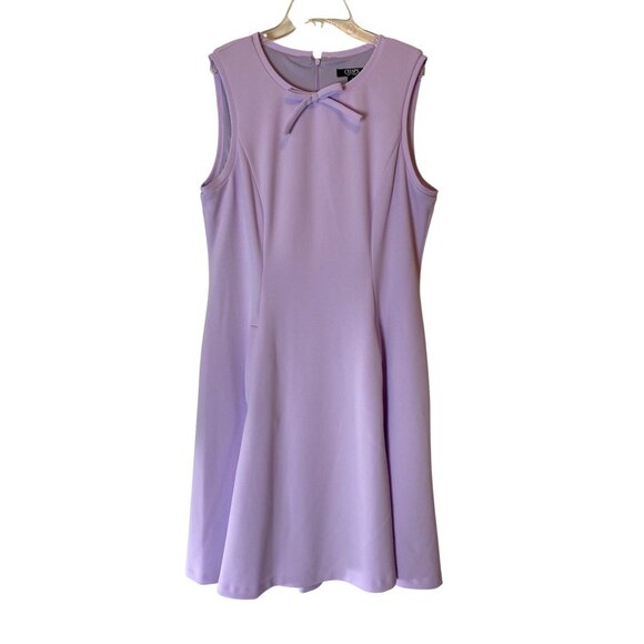 Chaps Sleeveless Lavender A-Line Dress Polyester/Spandex Size 12 - Picture 1 of 10